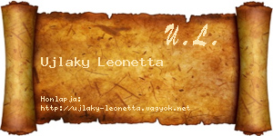 Ujlaky Leonetta névjegykártya